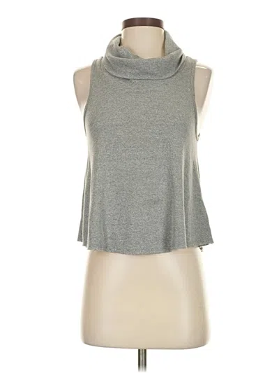 Pre-owned Cooperative Sleeveless Top Gray Cowl Neck Tops