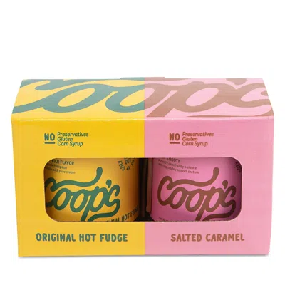 Coop's Hot Fudge & Salted Caramel Sauce Gift Set In Multi