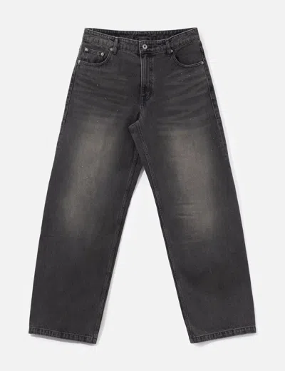 Coor Back Side Washed Brown Jeans In Gray