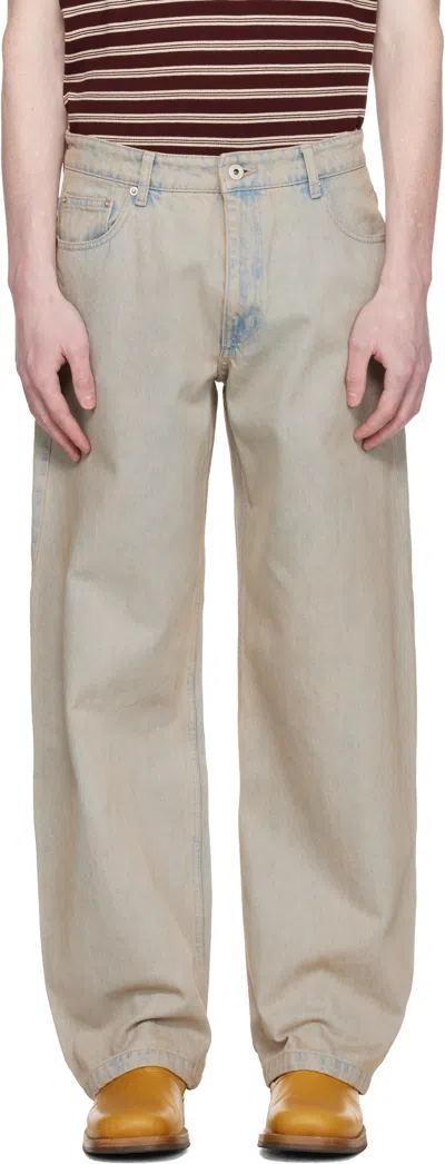 Coor Beige Back Side Tinted Jeans