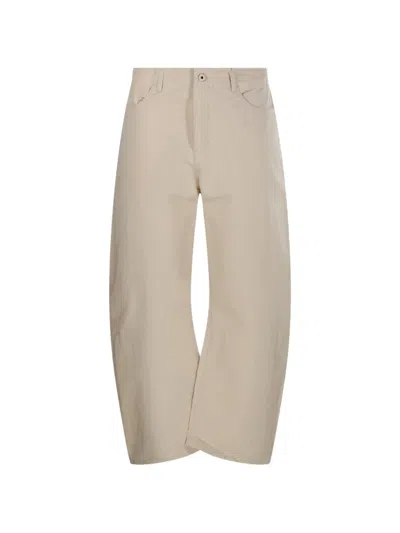 Coor Beige Denim Jeans In Gold