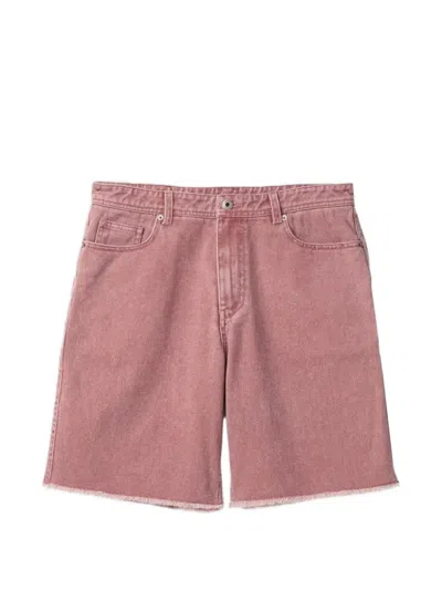 Coor Belt-loop Buttoned Shorts In Pink