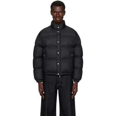 Coor Black Double Stitch Snap Button Down Jacket