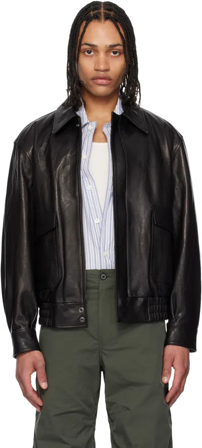 Coor Black Vegetable A-2 Leather Jacket