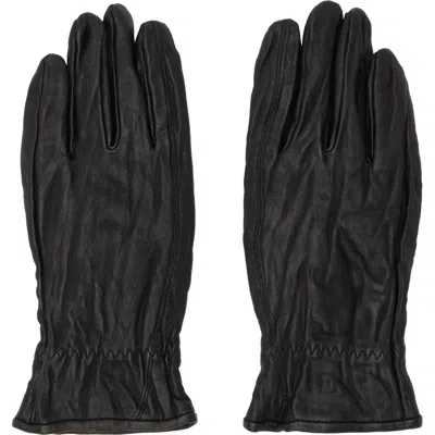 Coor Black Vegetable Pleated Washed Gloves