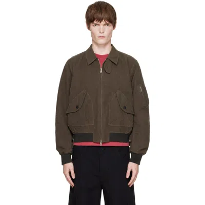 Coor Brown Dyed Cotton Flight Jacket