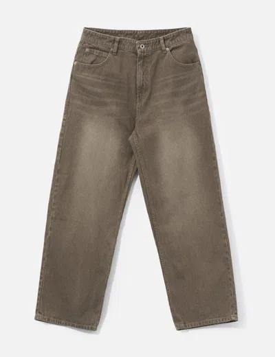 Coor Brushed Rib Texture Jeans In Multi