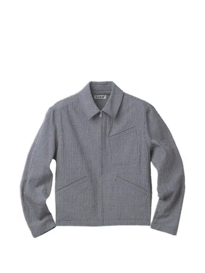 Coor Check Zip Jacket In Blue
