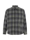 Coor Check-pattern Patch-pocket Shirt In Gray