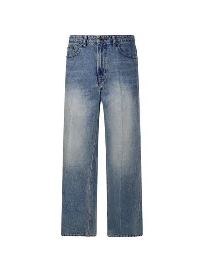 Coor Faded Straight-leg Jeans In Blue