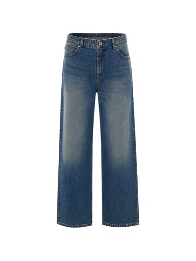 Coor Faded-effect Straight-leg Jeans In Blue