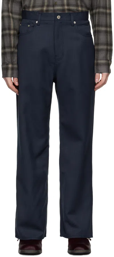 Coor Gray Crossover-blend 5-pocket Trousers In Greenish Grey