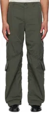 Coor Khaki Diagonal Flap Pocket Cargo Pants In Khaki