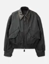 Coor Leather Color Mk-3 Flight Jumper In Black