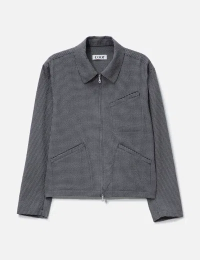 Coor Micro Check Shirt Zip-up In Multi