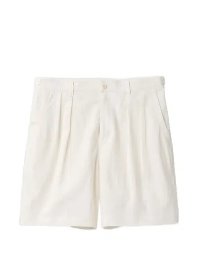 Coor Pleated Linen Shorts In Neutral