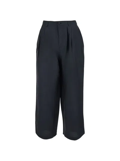 Coor Pleated Wide-leg Trousers In Blue