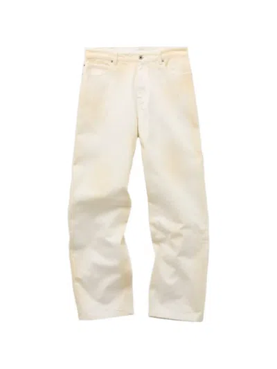 Coor Straight-cut Washed Jeans In Neutral