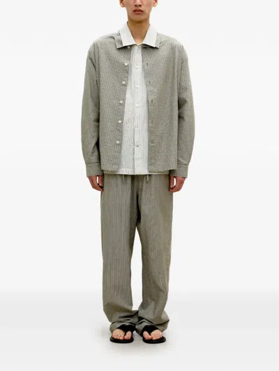 Coor Striped Shirt In Gray