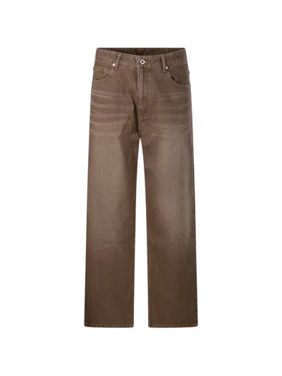 Coor Washed Corduroy Jeans In Brown