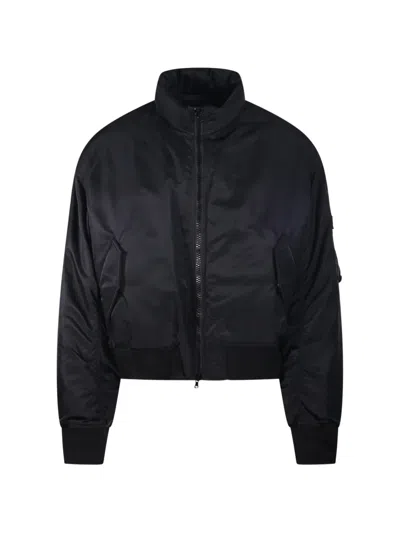 Coor Zip-fastening Bomber Jacket In Black
