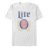 Coors Brewing Company A Fine Pilsner Distressed  Graphic T-shirt In White
