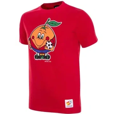 Copa Football Spain 1982 World Cup Mascot T-shirt In Red