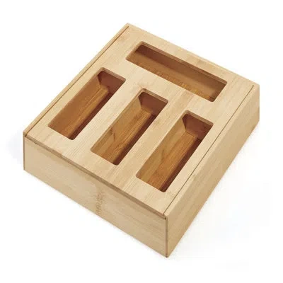 Copco Bamboo Storage Bag Organizer In Beige