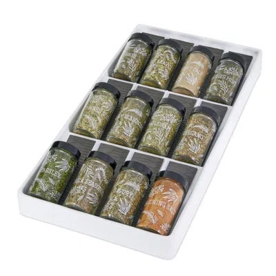 Copco Drawer Rack With 12 Prefilled Spice Jars In Multi
