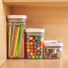 Copco Set Of 3 Clear Rectangular Storage Containers In Clear