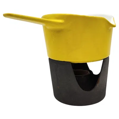 Pre-owned Copco Vintage Yellow Sauce Warmer By Michael Lax For