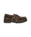 Copenaghen Copenhagen Loafers In Calf Hair In Brown