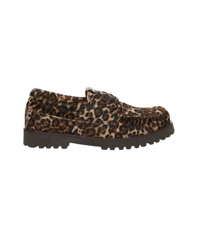 Copenaghen Copenhagen Loafers In Calf Hair In Brown