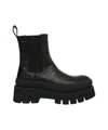 Copenaghen Copenhagen Suede Ankle Boots With Textured Upper In Black