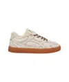Copenaghen Luxury Suede Sneakers With Synthetic Fur Lining In Neutral
