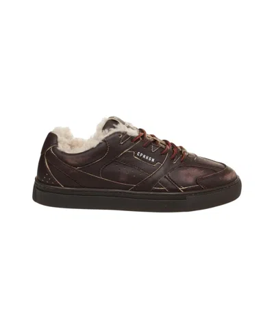 Copenaghen Suede Sneakers With Synthetic Fur Lining In Brown