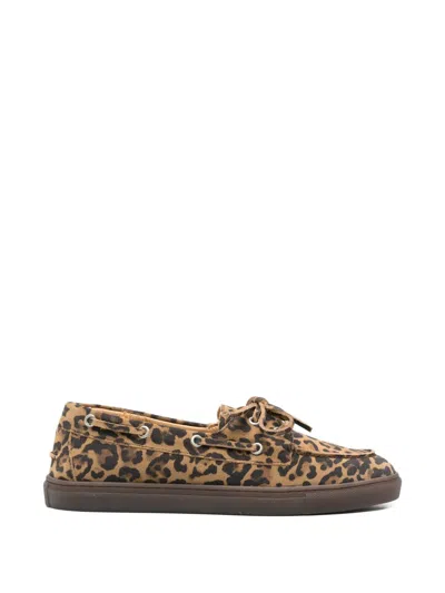 Copenhagen Animal-print Sneakers In Brown