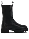 Copenhagen Leather Pull-on Ankle Boots In Black
