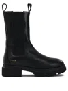 Copenhagen Leather Pull-on Ankle Boots In Black