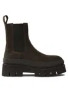 Copenhagen Chocolate Nubuck Croco Boot In Brown
