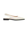 Copenhagen Slingback Pointed-toe Flat Pumps In Neutrals