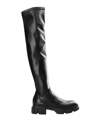 Copenhagen Black Leather Boots