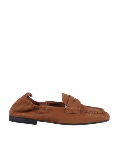 Copenhagen Brown Classic Penny Suede Loafers