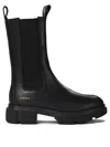 Copenhagen Black Ankle Boots With Elastic Side Panels In Black