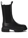 Copenhagen Black Ankle Boots With Elastic Side Panels In Black