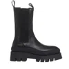 Copenhagen Elastic-panel Platform Boots In Black