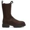 Copenhagen Chocolate Suede Chelsea Boots In Black