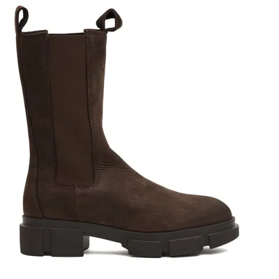 Copenhagen Chocolate Suede Chelsea Boots In Black