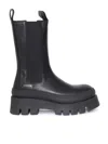 Copenhagen Elastic-panel Platform Boots In Black