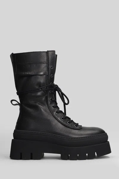 Copenhagen Cph 691 Combat Boots In Black